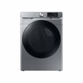 Almo 7.5 cu. ft. Smart Platinum Electric Dryer with Steam Sanitize+, Wi-Fi, and Reversible Door DVE45B6300P